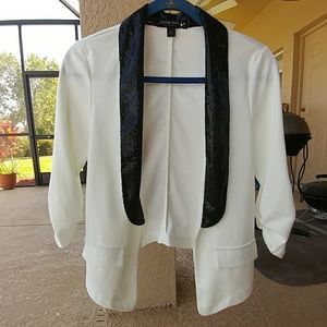 Living Doll brand sequin open jacket